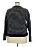 L.L.Bean Houndstooth Black Wool Pullover Sweater Size 2X (estimated) - photo 2