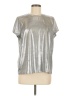 Torrid Metallic Silver Short Sleeve Top Size Med Plus (00) - photo 1
