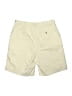 L.L.Bean 100% Cotton Solid Ivory Khaki Shorts Size 16 - photo 2