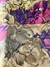 Unbranded Floral Gold Purple Long Sleeve Blouse Size L (estimated) - photo 4