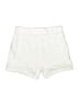 H&M 100% Cotton Solid Ivory Shorts Size 10 - photo 2