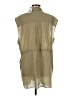 Zara Tan Sleeveless Button-Down Shirt Size M - photo 2