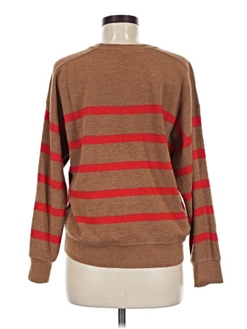 Madewell Merino Wool Sweatshirt in Stripe (view 2)