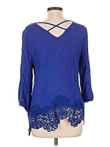 Skies Are Blue 3/4 Sleeve Blouse (view 2)