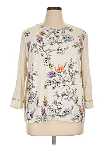 J.Jill 3/4 Sleeve Blouse (view 1)