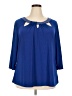 Diana Belle Blue 3/4 Sleeve Blouse Size 3X - photo 1