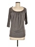 Zara Collection Gray 3/4 Sleeve Top Size M - photo 1