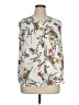 Vince Camuto 100% Polyester Floral Ivory Sleeveless Blouse Size 1X - photo 1
