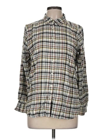 Ann Taylor LOFT Long Sleeve Button-Down Shirt (view 1)