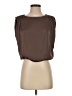 Nic + Zoe 100% Polyester Brown Sleeveless Blouse Size XS - photo 1
