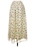 Moon 100% Polyester Print Ivory Casual Skirt Size S - photo 1