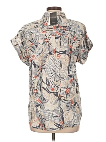 Lauren by Ralph Lauren Short Sleeve Blouse (view 2)