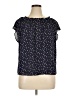 LC Lauren Conrad 100% Polyester Stars Blue Short Sleeve Blouse Size XL - photo 1
