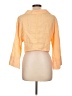 DL1961 100% Linen Color Block Orange 3/4 Sleeve Button-Down Shirt Size L - photo 2