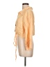 DL1961 100% Linen Color Block Orange 3/4 Sleeve Button-Down Shirt Size L - photo 5