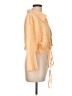 DL1961 100% Linen Color Block Orange 3/4 Sleeve Button-Down Shirt Size L - photo 4