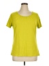 Coldwater Creek Yellow Short Sleeve Top Size 14 - photo 1