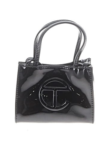 Telfar Faux Patent Leather Small Shopper Tote (view 1)