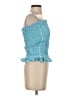 BCBGeneration 100% Polyester Blue Teal Sleeveless Blouse Size XS - photo 4