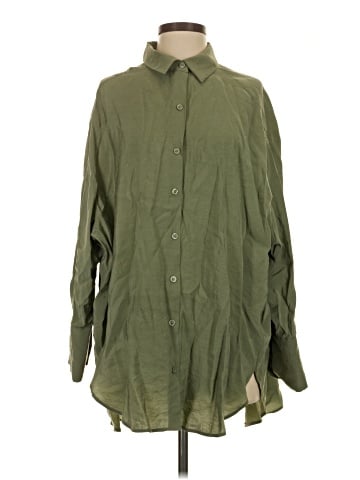 Zara Long Sleeve Button-Down Shirt (view 1)