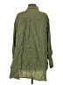 Zara Solid Green Long Sleeve Button-Down Shirt Size S - photo 2