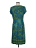 North Style Paisley Teal Casual Dress Size M - photo 2