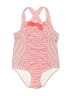 Cat & Jack Stripes Red One Piece Swimsuit Size 4T - photo 1