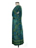 North Style Paisley Teal Casual Dress Size M - photo 5