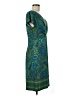 North Style Paisley Teal Casual Dress Size M - photo 4