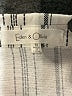Eden & Olivia 100% Polyester Stripes White Short Sleeve Blouse Size M - photo 7