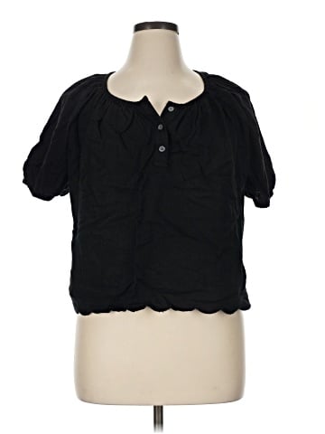 Time and Tru Short Sleeve Blouse (view 1)