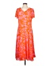 Talbots Tropical Orange Casual Dress Size 12 - photo 1