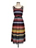 Athleta 100% Polyester Stripes Black Casual Dress Size XS - photo 1