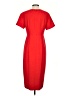Ann Taylor Solid Red Casual Dress Size 2 - photo 2