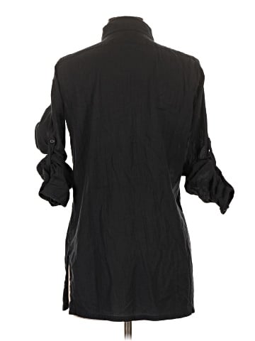 Lauren by Ralph Lauren 3/4 Sleeve Button-Down Shirt (view 2)