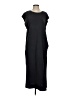 Double Zero 100% Cotton Solid Black Casual Dress Size S - photo 1