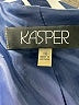 Kasper 100% Polyester Chevron-herringbone Blue Blazer Size 10 - photo 6