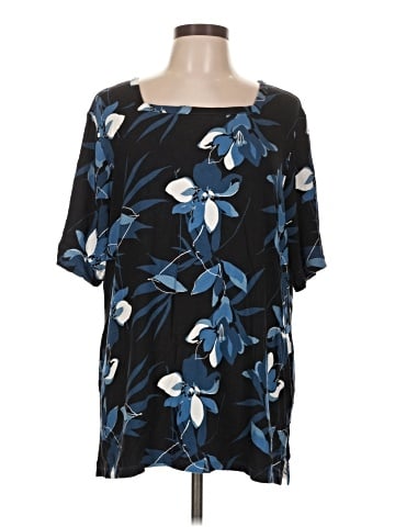 Liz Claiborne Short Sleeve Blouse (view 1)
