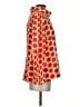 Buru Polka Dots Orange 3/4 Sleeve Blouse Size S - photo 4