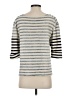 Marc by Marc Jacobs Stripes Gray 3/4 Sleeve Top Size S - photo 2