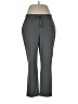 dalia Solid Gray Casual Pants Size L - photo 1