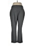 dalia Solid Gray Casual Pants Size L - photo 2
