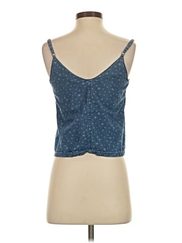 Madewell Denim Button-Down Cami in Star Jacquard (view 2)
