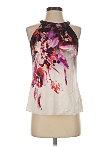 Elie Tahari Sleeveless Silk Top (view 1)