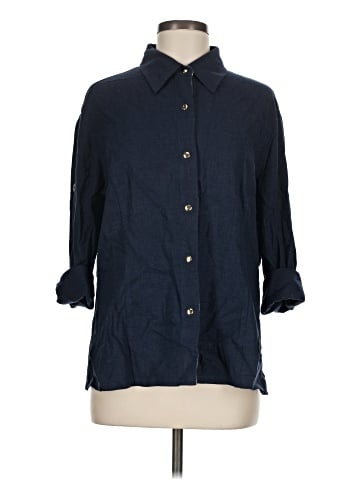 St. John Sport 3/4 Sleeve Button-Down Shirt (view 1)