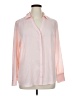 Liz Claiborne 100% Polyester Color Block Pink Long Sleeve Blouse Size 1X - photo 1