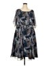 ModCloth 100% Polyester Paisley Blue Casual Dress Size 2X - photo 1