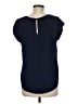 E&M Collection 100% Polyester Blue Short Sleeve Top Size M - photo 2
