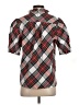 J.Crew 100% Cotton Argyle Red Short Sleeve Blouse Size S - photo 2