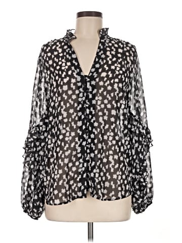Velvet Long Sleeve Blouse (view 1)